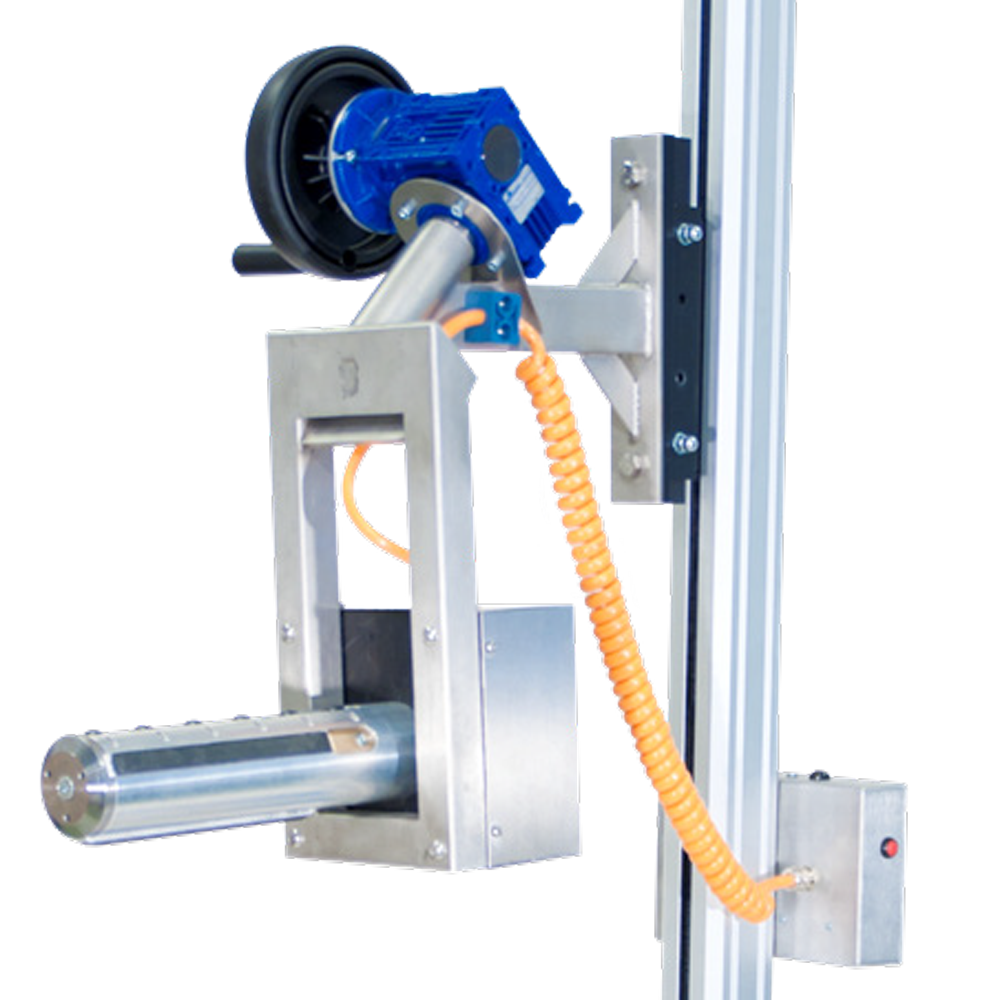 Pronomic hefwagen uitgevoerd met optie expander pneumatisch bediend en kantelaar handmatig bediend